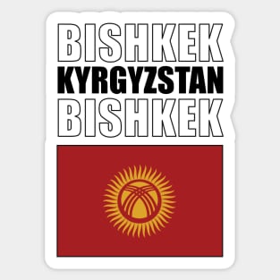 Flag of Kyrgyzstan Sticker